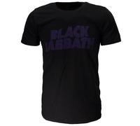 Black Sabbath Vintage Wavy Logo T-Shirt - Offizielles Merchandise XL Schwarz