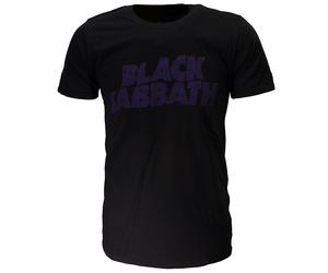 Black Sabbath Vintage Wavy Logo T-Shirt - Offizielles Merchandise XXL Schwarz