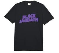 Black Sabbath Wellenförmiges Logo Lila Comfort Colors Adult Heavyweight T-Shirt