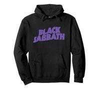 Black Sabbath Wellenförmiges Logo Lila Pullover Hoodie