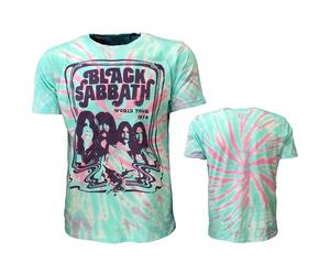 Black Sabbath World Tour 1978 Dip Dye T-Shirt - Offizielles Merchandise XXL Mehrfarbig