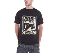 Black Sabbath World Tour 78 Group Shot offiziell Herren Nue Schwarz T Shirt