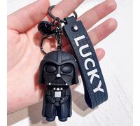 (Black Samurai B) Schicker Deadpool Star Wars Schlüsselanhänger, elegantes Darth Vader PVC-Ornament