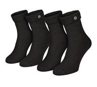 Black Snake® 2 Paar Trachtensocken Kniehoch Zopfmuster Edelweiß-Pin
