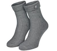 Black Snake® Trachtensocken Zopfmuster Edelweiß-Pin Damen Herren