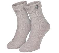 Black Snake® Trachtensocken Zopfmuster Edelweiß-Pin Damen Herren