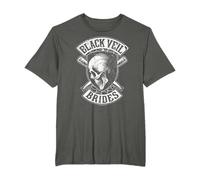 Black Veil Brides Totenkopf und Baseballschläger Hollywood T-Shirt