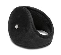 (Black)Winter Warm Earmuffs Solid Color Super Soft Ultra-Thick Windproof Outdoor Ear Warmer Plush Ear Covers