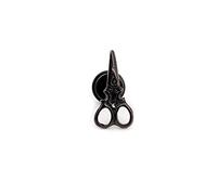 BlackAmazement 316L Edelstahl Fake Plug Schere Scissor Tool gold silber Piercing Ohr Ohrstecker Herren Damen (Schwarz)