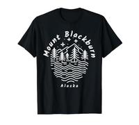 Blackburn Peak in Alaska montieren Preisgünstiges Grafik-T-Shirt, Herren, Schwarz, XL