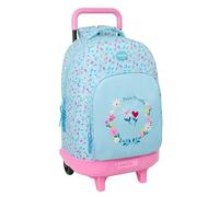 BLACKFIT8 Petalos Großer Rucksack mit Rädern, kompakt, abnehmbar, ideal für Kinder verschiedener Altersgruppen, bequem und vielseitig, Qualität und Widerstandsfähigkeit, 33 x 22 x 45 cm