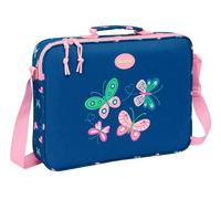 BLACKFIT8 Schmetterlinge - Schultasche, Aktentasche, Umhängetasche, bequem und vielseitig, Qualität und Widerstandsfähigkeit, 38 x 6 x 28 cm