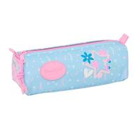 BLACKFIT8 Smile Federmäppchen mit Reißverschluss und Fach, Federmäppchen für Kinder, ideal für Kinder im Schulalter, bequem und vielseitig, Qualität und Widerstandsfähigkeit, 21 x 7 x 8 cm, Hellblau