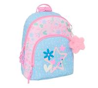 Safta Rucksack BLACKFIT8 Smile Mini – 25 x 13 x 30 cm, für Kinder, Hellblau/Hellrosa
