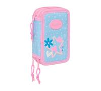 BLACKFIT8 Smile Schulmäppchen mit 37 nützlichen Utensilien, Federmäppchen für Kinder, ideal für Kinder von 5 bis 14 Jahren, bequem und vielseitig, Qualität und Widerstandsfähigkeit, 12,5 x 5,5 x 19,5