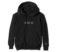 BLACKPINK Herren The Album Tracklist (Back Print) Kapuzen-Sweatshirt, Größe XL, Schwarz