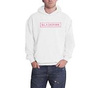 Blackpink Kapuzenpullover Shut Down Photo Grid Logo Nue offiziell Unisex Weiß L