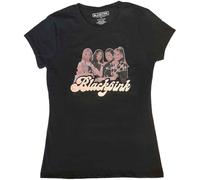 BlackPink T Shirt Band Photo Nue offiziell Damen Skinny Fit Schwarz XL