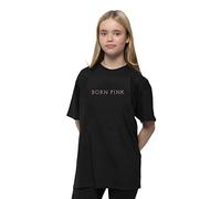 BlackPink T Shirt Born Rosa Band Logo Nue offiziell Unisex Schwarz S