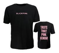 Blackpink Taste That Pink Venom T-Shirt - offizielles Merchandise L Schwarz