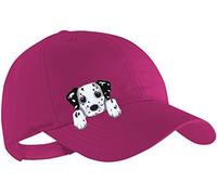 Blackshirt Company Dalmatiner Schildmütze Kinder Base Cap Hunde Sommerkappe Farbe Pink