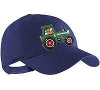 Blackshirt Company Traktor Schildmütze Kinder Base Cap Grüner Schlepper Farbe Blau