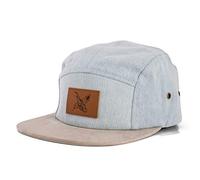 Blackskies 5-Panel Cap mit floralen Muster Unisex Baseball Mütze, Denim Beast, Einheitsgröße