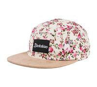 Blackskies 5-Panel Cap mit floralen Muster Unisex Baseball Mütze, Sakura, Einheitsgröße