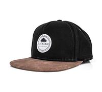 Blackskies® Behemoth Snapback Cap | Unisex Baseball Mütze Kappe Herren Damen Basecap Nubuck - Schwarz Braun