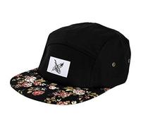Blackskies Black Beauty 5-Panel Cap Rose Schwarz mit Blumen Unisex Baseball Mütze