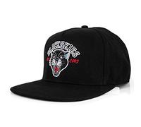 Blackskies Black Panther Snapback Cap | Herren Damen Schirm Premium Baseball Mütze Wildkatze Kappe Basecap Kappe Tattoo Old School - Schwarz