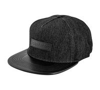 Blackskies Denim Beast Vol. II Snapback Cap | Herren Damen Schirm Premium Baseball Mütze Kappe Jeans Kappe - Schwarz