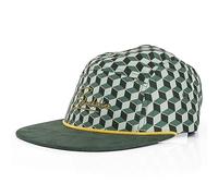 Blackskies® Designer 5-Panel Cap Camp Damen Herren Baseball Mütze Kappe Surfer Skater Snapback Strapback Geometrisch Cube Grün