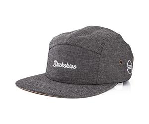Blackskies® EOS Vol. II 5-Panel Cap | Camp Damen Herren Baseball Mütze Kappe Surfer Skater Snapback Strapback Jeans Denim Schwarz