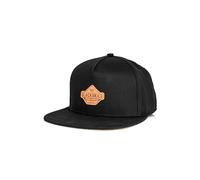 Blackskies® Essentials Snapback Cap | Schirm Unisex Premium Baseball Mütze Kappe Basecap Verstellbar One Size Herren Damen Cap - Männer Frauen Outdoor Sommer Freizeit - Schwarz-Schwarz-Braun