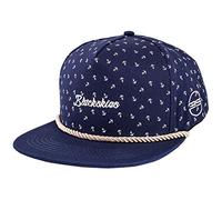 Blackskies Harbor Snapback Cap Unisex Baseball Mütze Anker Blau Beige Maritim