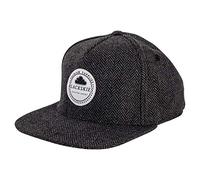 Blackskies® Hyperion Snapback Cap | Schwarz Grau Weiß Schirm Herren Basecap Premium Baseball Mütze Kappe Wolle
