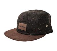 Blackskies® Obsidian 5-Panel Cap | Herren Damen Skater Basecap Wildleder Unisex Baseball Mütze Wolle Schirm - Schwarz Gesprenkelt-Braun