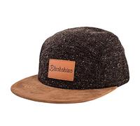 Blackskies Obsidian 5-Panel Cap Schwarz Braun Wildleder Unisex Baseball Mütze Wolle Schirm