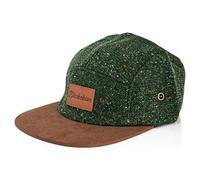 Blackskies Obsidian 5-Panel Cap | Herren Damen Skater Snapback Wildleder Unisex Baseball Mütze Wolle Schirm - Grün-Braun