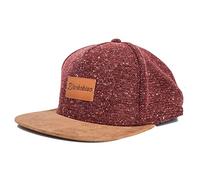 Blackskies Obsidian Snapback Cap | Wildleder Unisex Baseball Mütze Wolle Basecap - Weinrot Braun