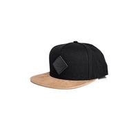 Blackskies® Port Fairy Snapback Cap | Unisex Baseball Mütze Kappe Wildleder Imitat Suede - Schwarz Herren Damen Cap - Basecap Männer Frauen Streetwear Outdoor Sommer Freizeit