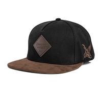 Blackskies Port Snapback Cap Unisex Baseball Mütze Kappe Wildleder Schwarz Burgundy Beige Suede, Port Charlotte, Einheitsgröße