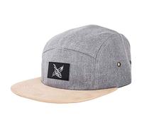 Blackskies Port Venice 5-Panel Cap | Damen Herren Baseball Camp Mütze Kappe Surfer Skater Snapback Strapback Grau Kunst-Wildleder