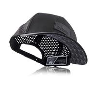 Blackskies® Pro Flow Sport Performance Cap | Wasserabweisende Unisex Premium Baseball Kappe | Laufen Padel Gym Joggen Surfen Strand Tennis Herren Damen Trucker - Basecap Männer Schwarz
