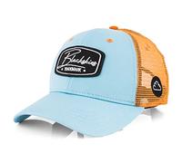 Blackskies® Race Baseball Cap | Herren Damen Premium Trucker Cap | Snapback Schirm Mütze Kappe Basecap Blau-Orange