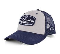 Blackskies® Race Baseball Cap | Herren Damen Premium Trucker Cap | Snapback Schirm Mütze Kappe Basecap Grau-Navyblau