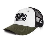 Blackskies Razor Baseball Cap | Herren Damen Schirm Premium Snapback Trucker Mütze Kappe Basecap Kappe Olive-Weiß-Schwarz