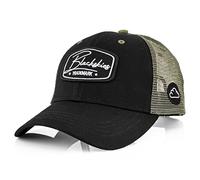 Blackskies® Race Baseball Cap | Herren Damen Premium Trucker Cap | Snapback Schirm Mütze Kappe Basecap Schwarz-Olivegrün