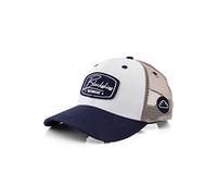 Blackskies® Race Baseball Cap | Herren Damen Premium Trucker Cap | Snapback Schirm Mütze Kappe Basecap Weiß-Navy-Sand - Männer Frauen Unisex Streetwear Outdoor Sommer Freizeit